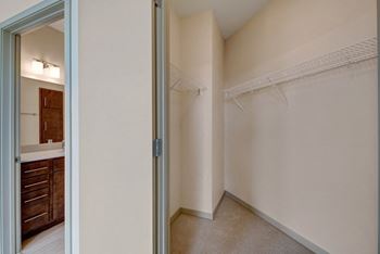 Expansive walk-in closets